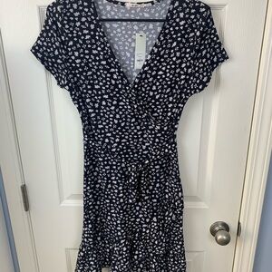 Francesca's Collections Black and White Mini Dress